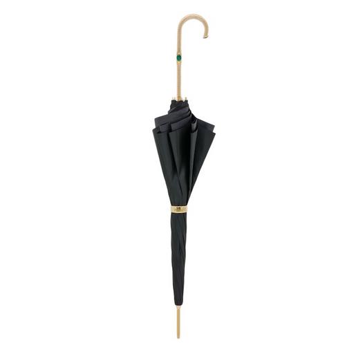 unique peacock feather black double cloth umbrella with gold handle 