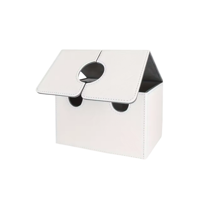 PU Leather Card Deck Box with Dice Tray – Holds 200+ Sleeved Cards