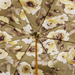 Luxury Khaki Umbrella with Flowered Canpy and Glitter Handle - Artynov | Unique Handmade Accessories