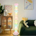 Colorful and Artistic Rainbow Candy Unique Glass Floor/Table Lamp