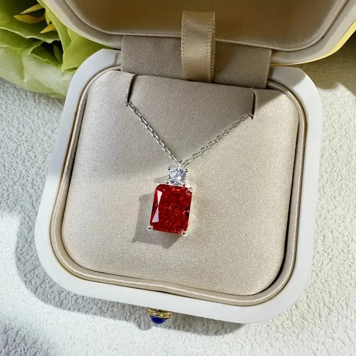 925 Silver Moissanite Pendant Necklace – Exclusive Design Jewelry
