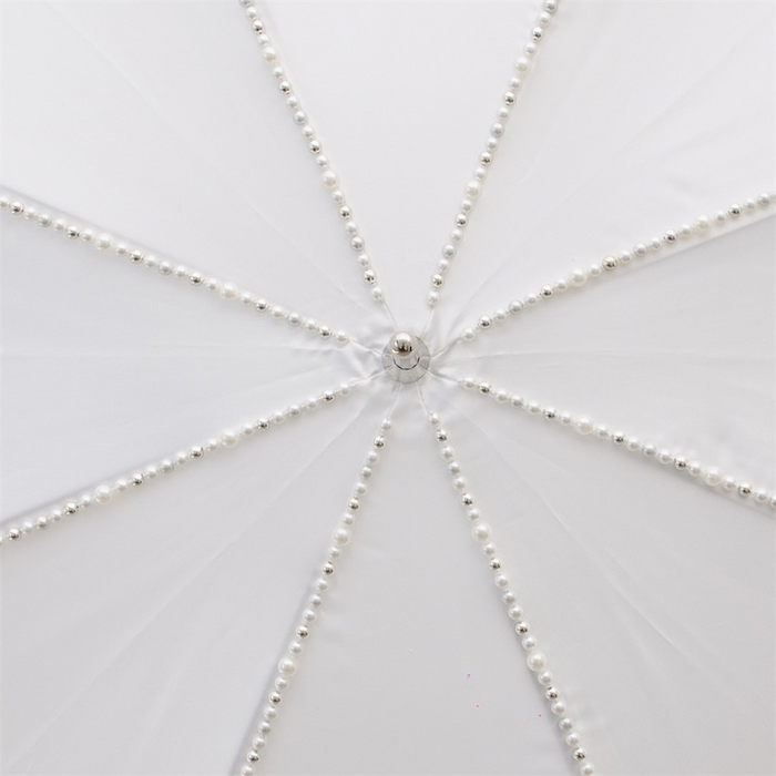 Chic Bride Ivory Umbrella with Brass Accent