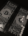 Artistic stone backgammon set with Bitcoin symbol