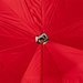 reversible red zebra print umbrella with exclusive handle - double cloth 