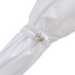 Bridal Shower White Parasol Brass Embellishment