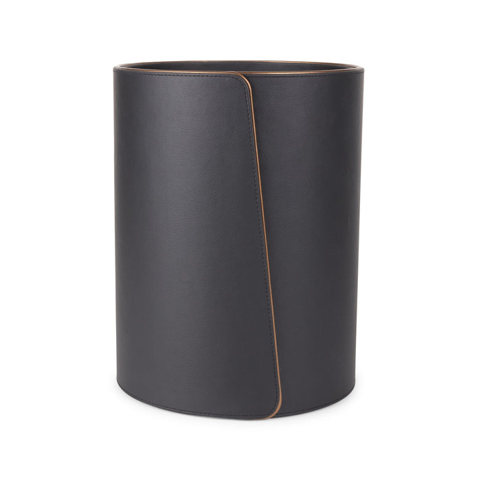 Noir Leather Executive Office Desk Set with Signature Flap Design