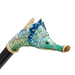 Sophisticated Blue Umbrella with Brass Handle
