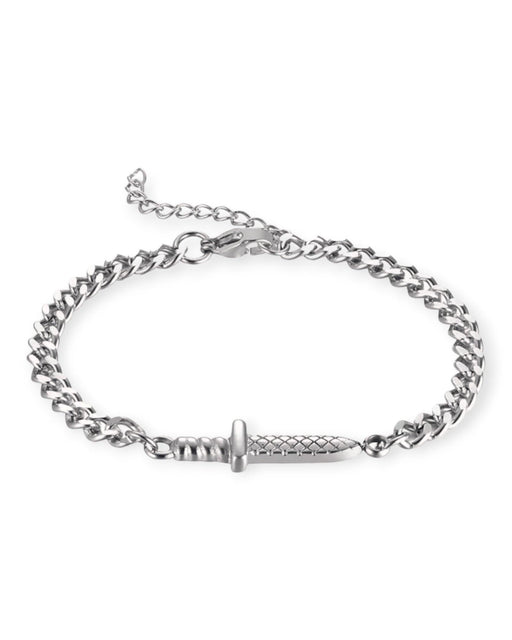 Unique Sword Link Bracelet Classic Silver