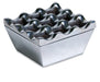 Stainless Steel Chrome Ashtray – 9-Hole Windproof Design