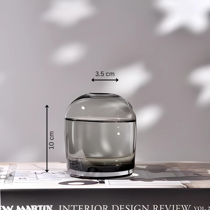 PURE Glass Vase in Flask Style