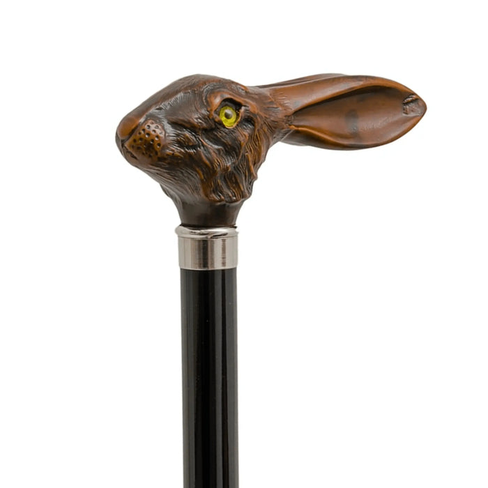 Brown Umbrella with Rabbit Handle with Acetate Handle