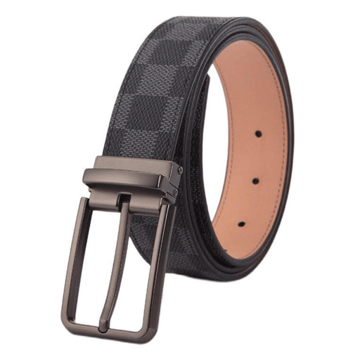 Leather belts for men with buckle