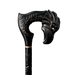Black Raven Skull Walking Cane Crow Hand Carved, Gothic Modern Style