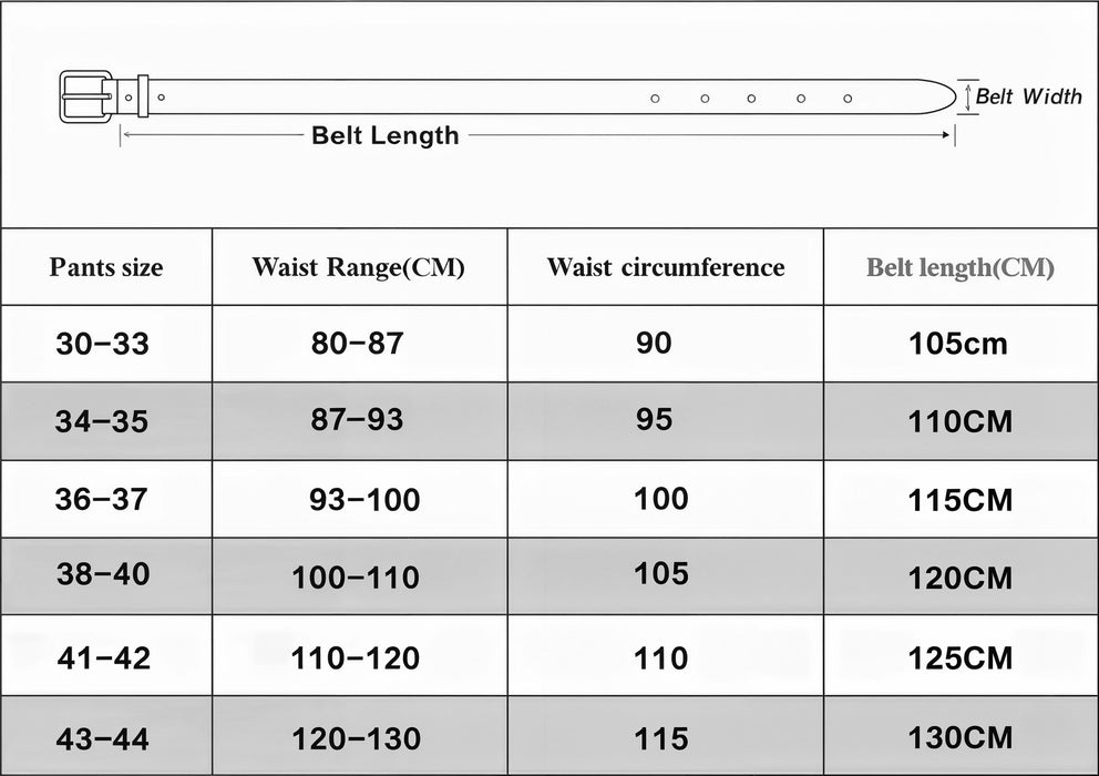 Alternative fashion men belt