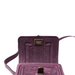 Small Purple Leather Crossbody Phone Bag, Stylish Shoulder Purse