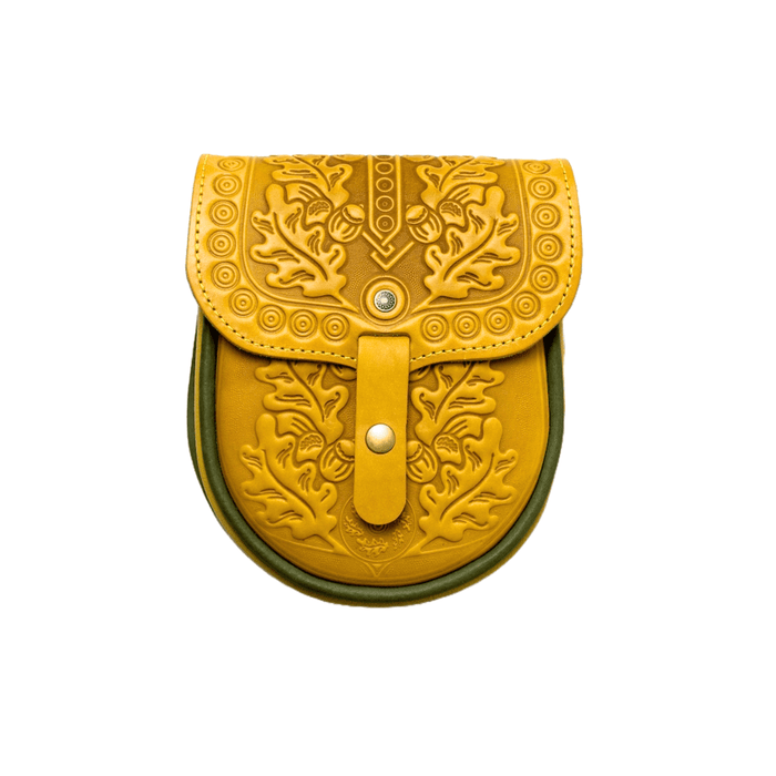 Stylish Yellow Leather Crossbody Bag for Phone, Perfect Gift