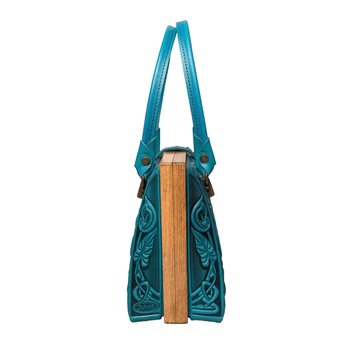 Turquoise Teal Blue Purse, Stylish Top Handle Bag, Ideal Gift for Her