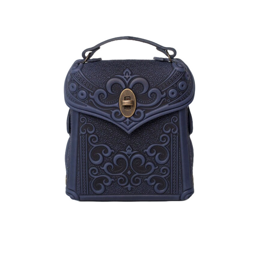 Handmade leather mini backpack purse