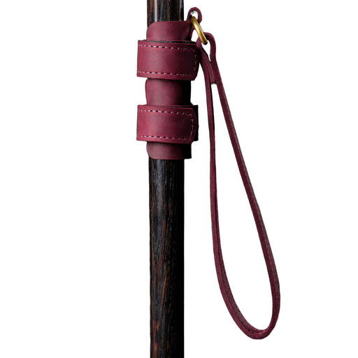 Leather strap for walking stick