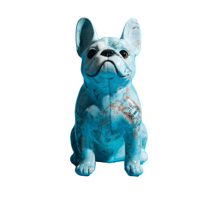 Marbled Bloom Frenchie Statue