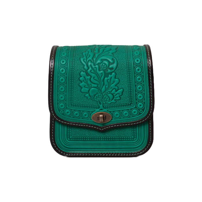 Emerald and Black Crossbody Purse