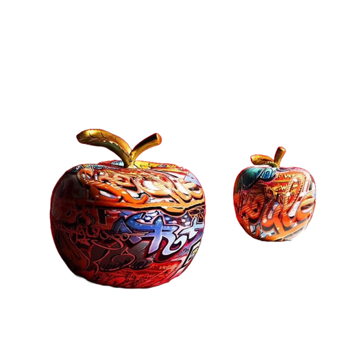 Colorful Abstract Apple Sculpture