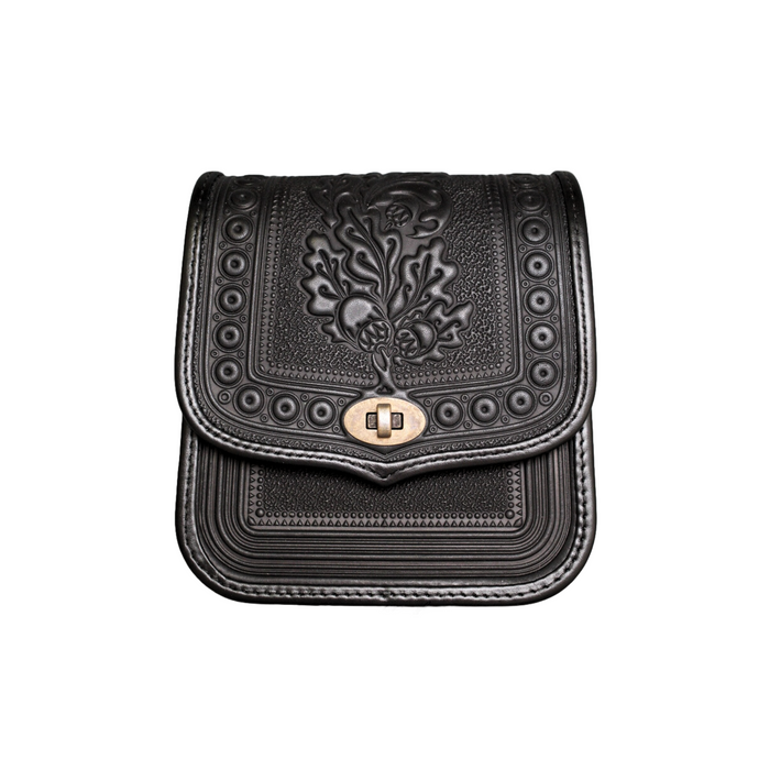 Black Leather Purse, Versatile Handbag, Crossbody Bag for Women