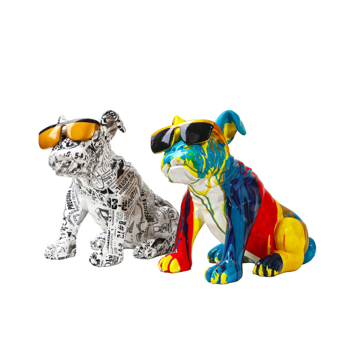 Flamboyant Bulldog Sculpture