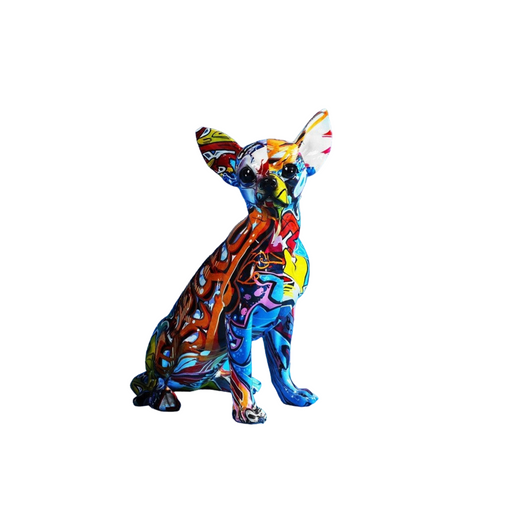 Painted Chihuahua Statuette