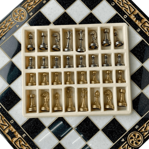 Silver Bear backgammon set gift