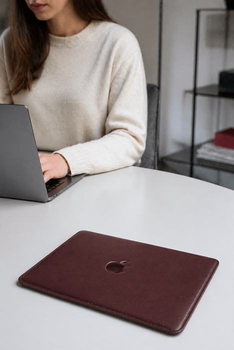 Apple Leather MacBook Pro 14 Sleeve, High Quality Leather