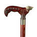 Artisan Walking Cane with Bull Head Grip for Daily Support