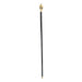 Elegant gold-plated walking staff with crystal accents