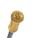 Handcrafted Walking Cane with Elegant Gold Filigree Handle