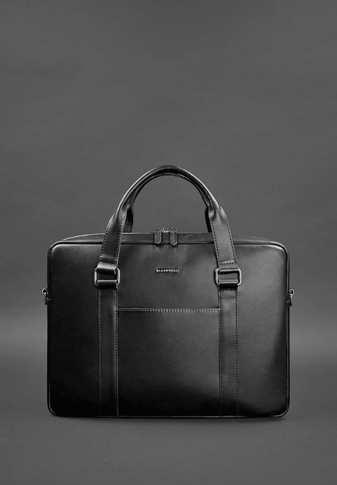 Stylish Men's Leather Office Bag with Laptop Compartment