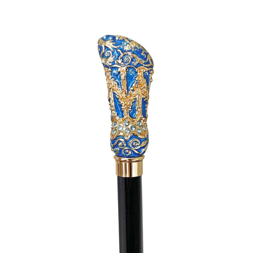 Luxury gold-plated Belle Epoque walking cane