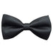 Deluxe Pre-Tied Bow Tie for Men in Black and Silver - Classy Formal Accessory
