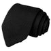 Solid Black Knitted Tie for Classy Men - Elegant Accessory for Formal Occasions