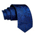 Blue Paisley Silk Tie for Classy Men Elegant Accessory for Formal Occasions