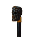 Bold Burgundy Umbrella with Artisan Skull Handle - Men's Collection