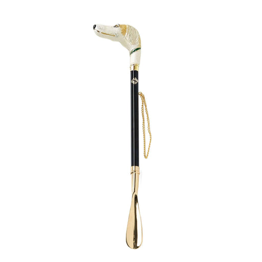 Regal Gold-Plated Shoehorn with Greyhound Handle