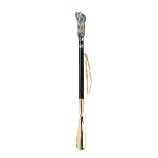 Crystal Handle Gold-Plated Shoehorn