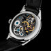Handmade Steampunk Graphite Skeleton Watch for Men