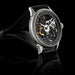 Handmade Steampunk Graphite Skeleton Watch for Men