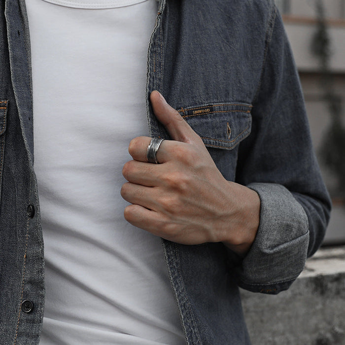 Men's Retro Ring 925 Sterling Silver