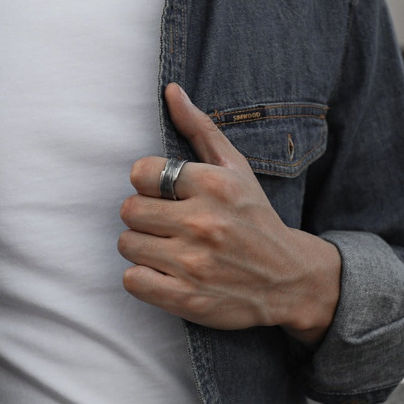 Men's Retro Ring 925 Sterling Silver