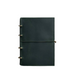 Leather notebook with organizer pockets
