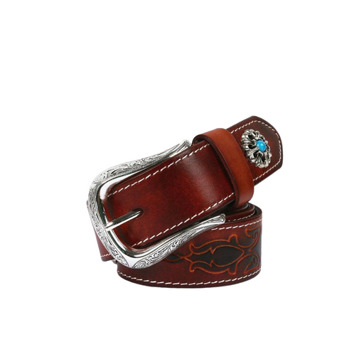 Vintage Western Leather Belt For Women, Tsula Model