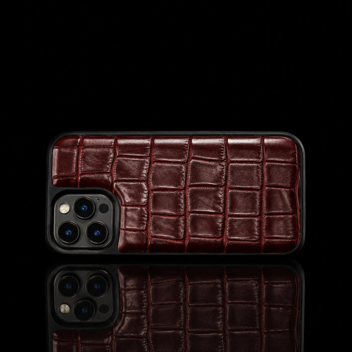 Croco-Embossed iPhone Case