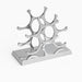 Sleek 6-Bottle Wine Holder – Stainless Steel Wine Organizer